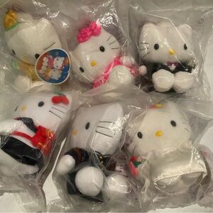 Lot Vintage 6 Hello Kitty Daniel McDonald 1999 Hong Kong New Wedding Couple